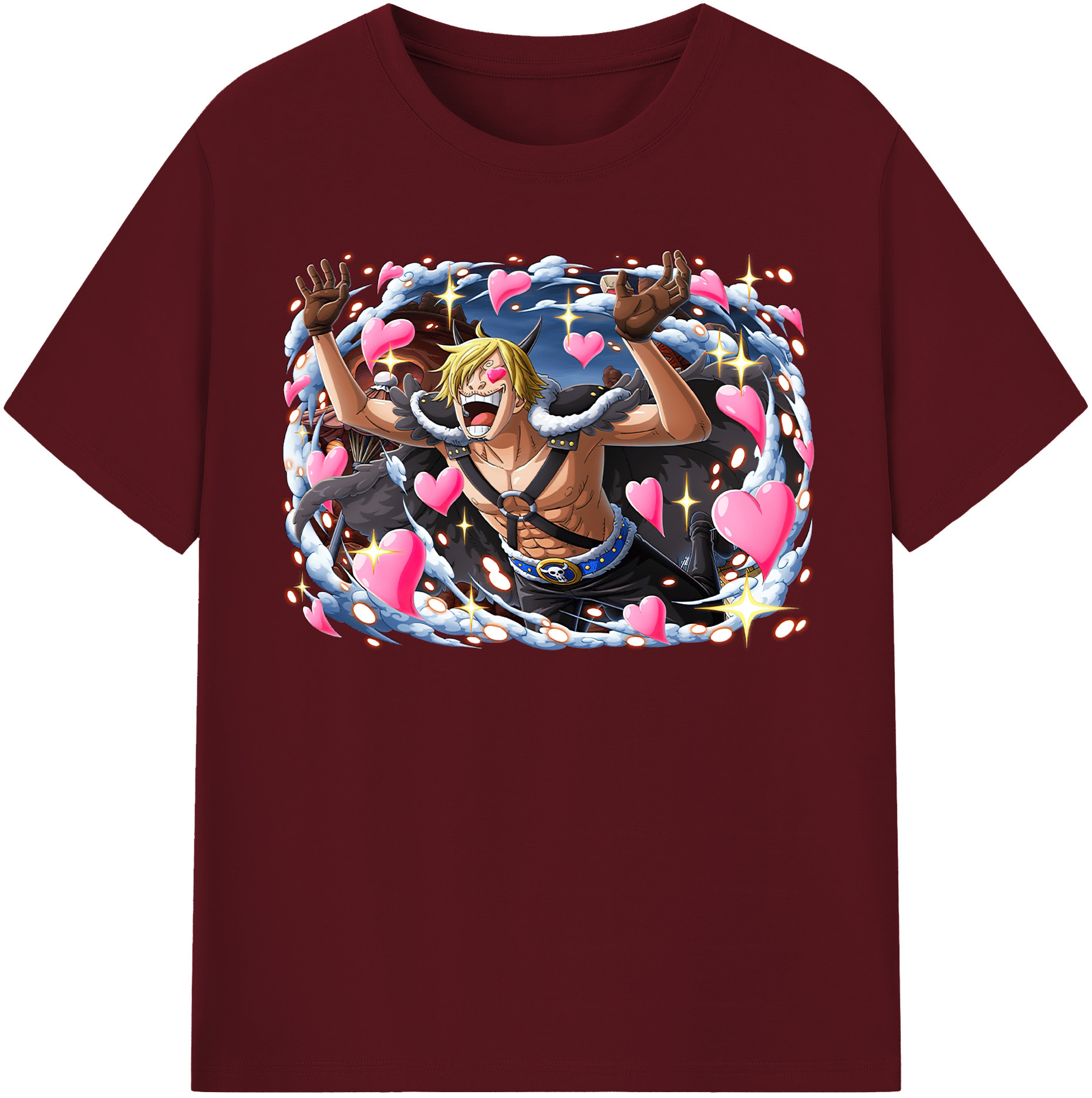 ワンピース サンジ ONE PIECE Sanji 綿100％半袖Tシャツ（フロントプリント）